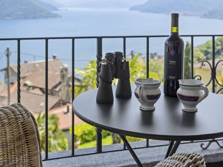 Ferienhaus für 4 Personen, mit Balkon und Terrasse sowie Garten und Seeblick im Ticino - 4