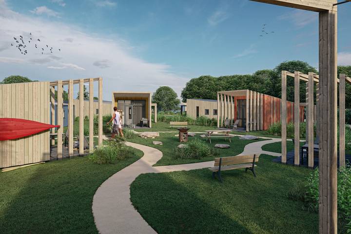 Chalet für 2 Personen, mit Terrasse und Sauna sowie Seeblick und Garten in den Niederlande - 4