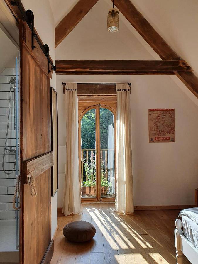 Double Room with Garden View in Lescouët-Gouarec, Région de Guingamp