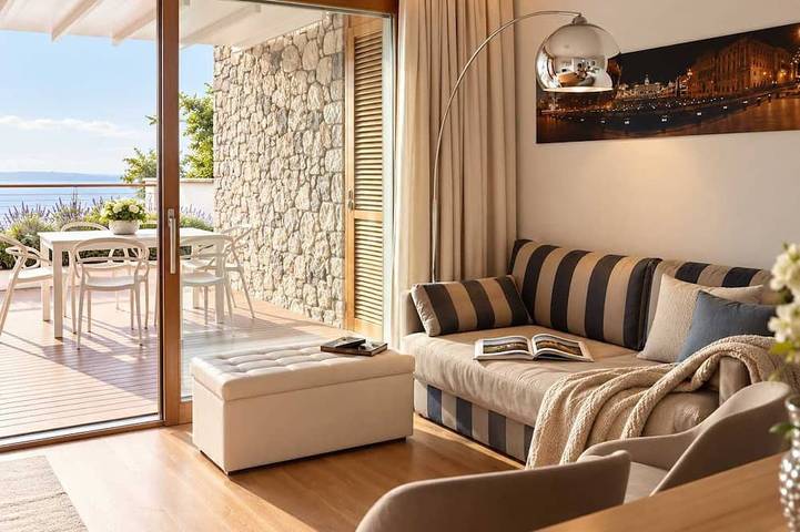 Appartement entier, Loggia sul mare -Portopiccolo Apartments in Sistiana, Carso