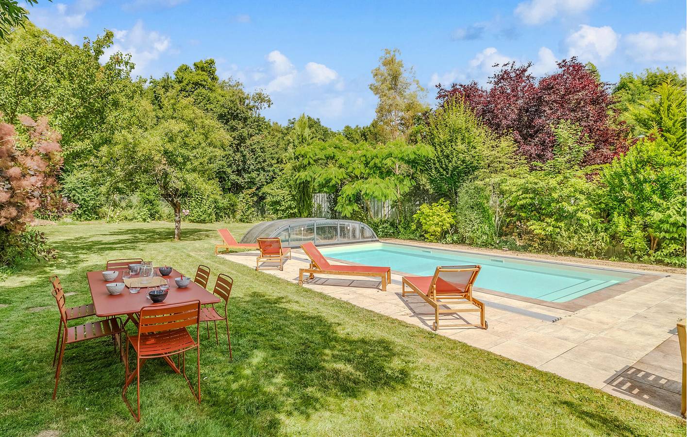 Appartement spacieux avec piscine, jardin et Internet in Saint-Germain-de-Marencennes, Région de Rochefort