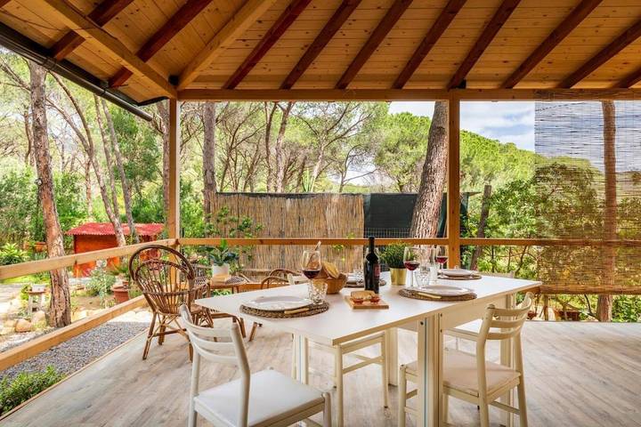 Appartement de vacances pour 4 personnes, avec jardin