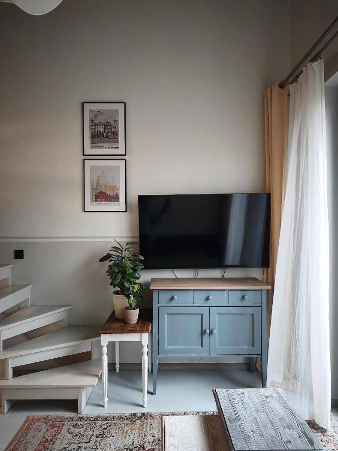 Loft dla 3 osób, z balkon w Poznań