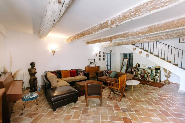 Habitación para 4 personas con piscina in Althen-des-Paluds, Vaucluse
