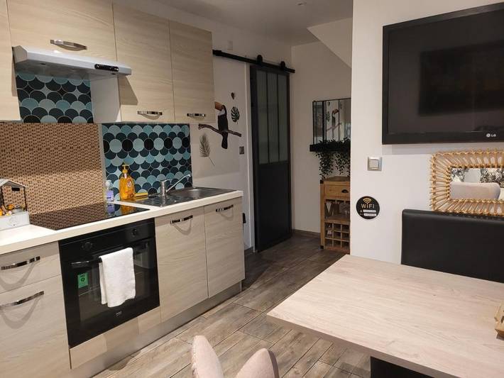 Gîte pour 4 personnes, avec terrasse, animaux acceptés dans Base Nature François Léotard