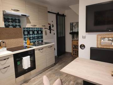 Gîte pour 4 personnes, avec terrasse, animaux acceptés dans Base Nature François Léotard