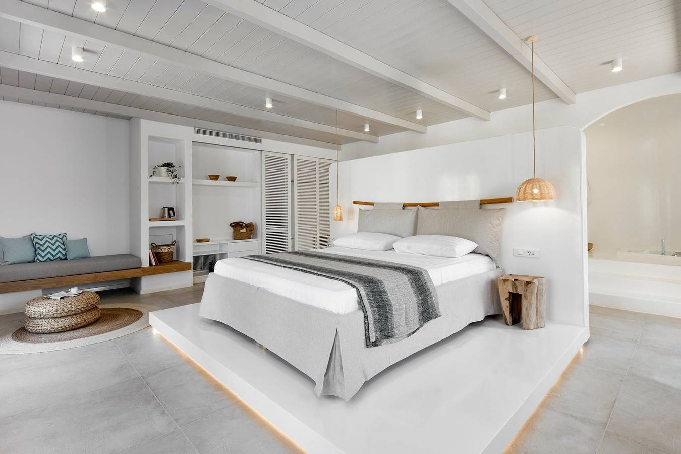 Luxury Milos Apartment Suite | Exclusive Suite with Indoor Heated Jacuzzi | Adamanta in Milos