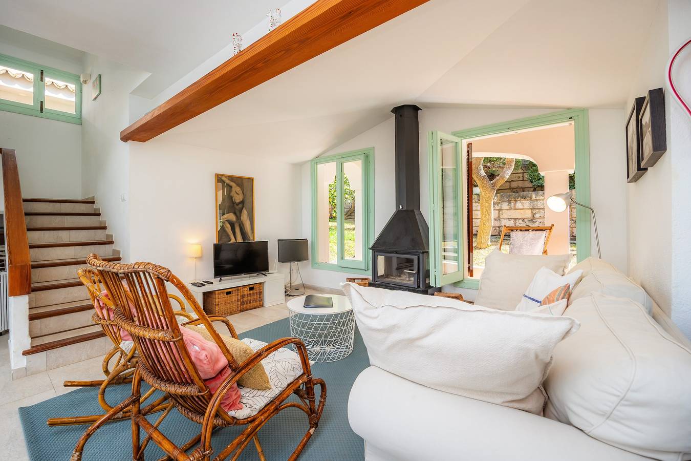 "Can Botana 9" with Mountain View, Pool, Air Conditioning, Balcony & Garden in Cala Sant Vicenc, Pollença