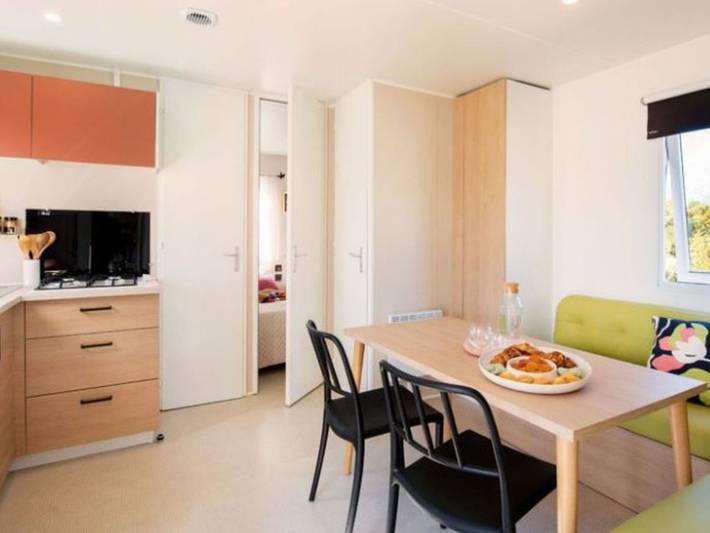 Mobil home pour 6 personnes, avec terrasse et piscine à Grayan-et-l'Hôpital - 2