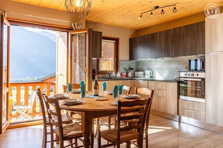 Maison de vacances pour 6 personnes, avec Balcon à Aussois