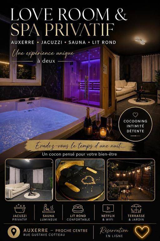 Villa pour 2 personnes, avec jardin ainsi que jacuzzi et sauna