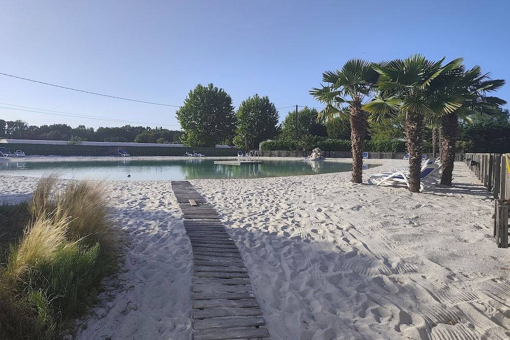 Mobil home 4 pers, sur camping 4 étoiles, avec lagon ,à 7 km de Saumur. in Allonnes, Vallée de la Loire