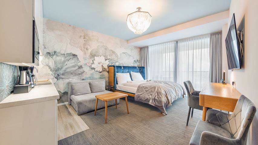 Ferienwohnung mit Meerblick für 3 Personen, mit Balkon und Whirlpool sowie Sauna in Kolberg