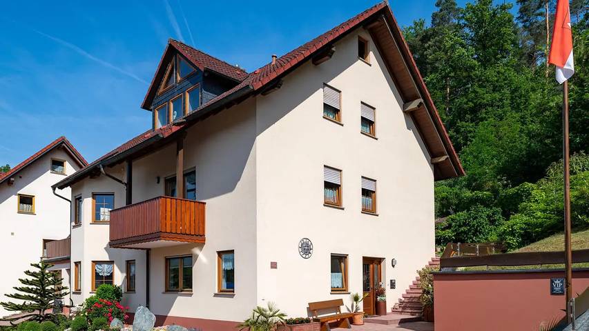 Ferienwohnung für 3 Personen, mit Garten in Laudenbach