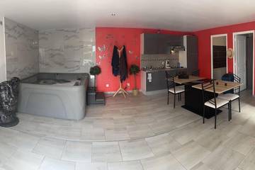 Gîte pour 2 personnes, avec jacuzzi et terrasse à Beuvry