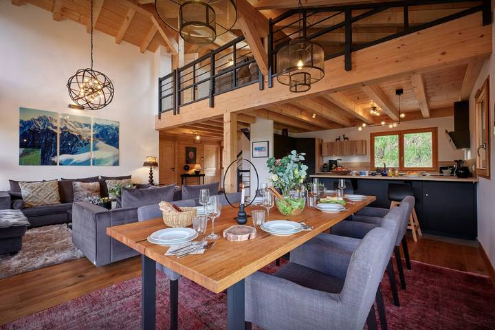 Chalet pour 10 personnes, avec jardin et piscine à Saint-Gervais-les-Bains - 4