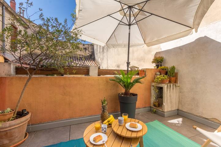 Appartement de vacances pour 2 personnes, avec terrasse à Montpellier