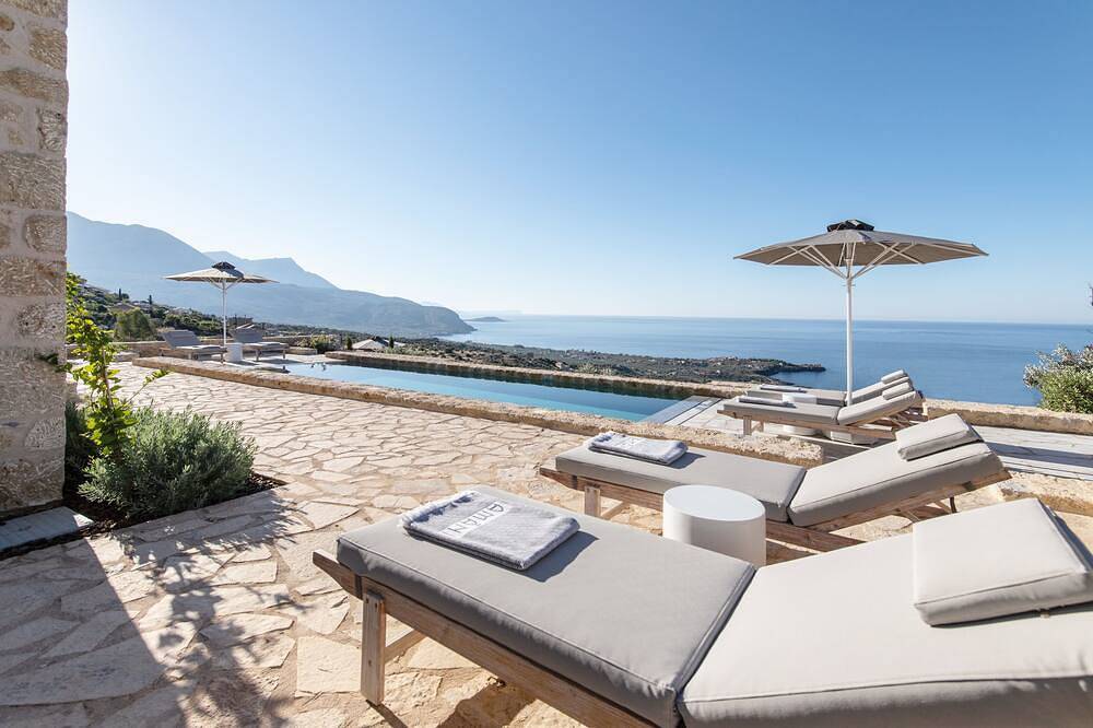 2 Bedroom Sea View Villa with Private Pool | Amani Living in Stoupa, Mani Peninsula