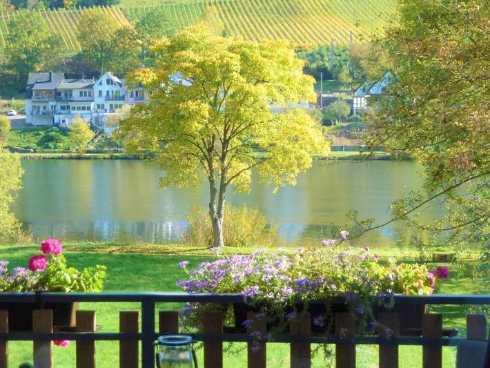 Ferienwohnung für 4 Personen, mit Garten und Ausblick in Alf