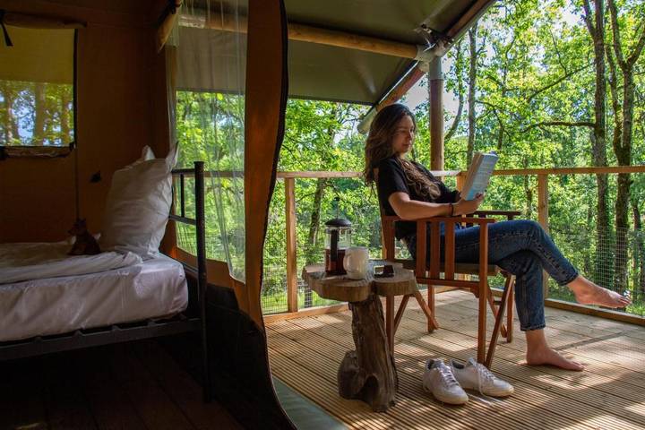Tente pour 4 personnes, avec terrasse et piscine dans le Tarn-et-Garonne - 4
