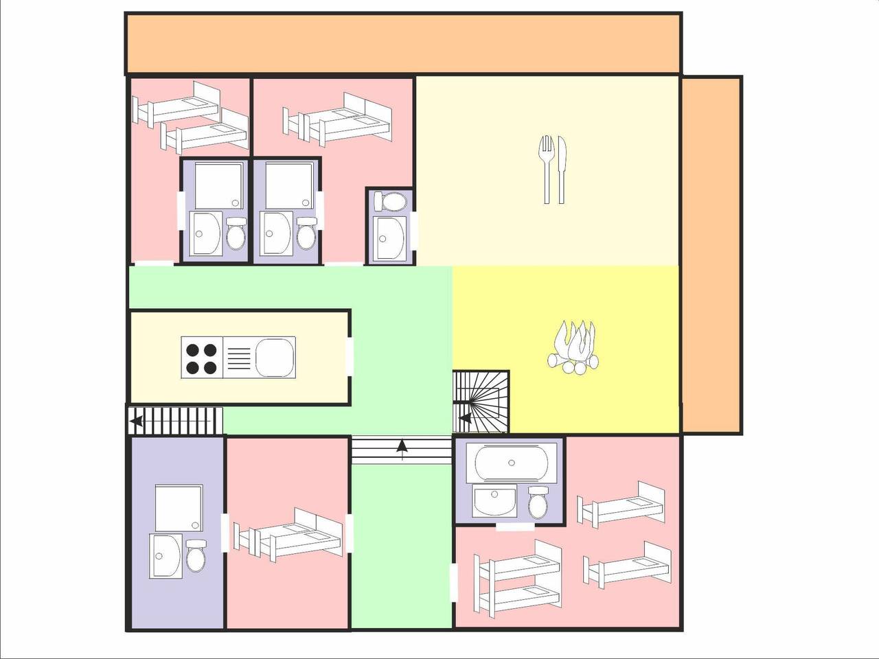**Apartment mit Bergblick, Balkon, Sauna und Skigebietnähe** in Villaroger, Albertville und Umgebung