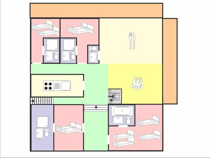 Location de vacances pour 15 personnes, avec Balcon ainsi que Terrasse et Sauna à Villaroger - 2
