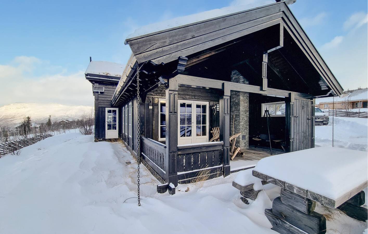 Ferienhaus für 10 Personen mit Sauna in Vang