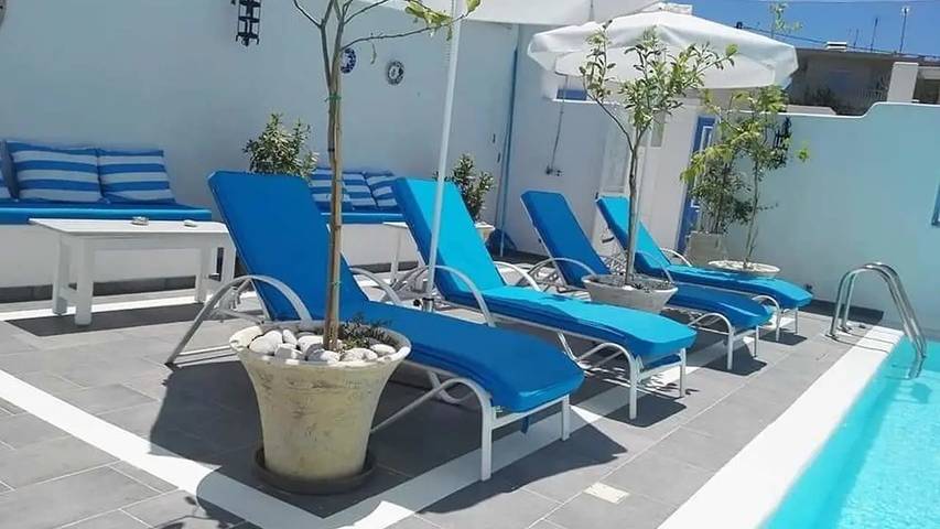 Ferienhaus für 8 Personen, mit Terrasse und Pool in Koskinou