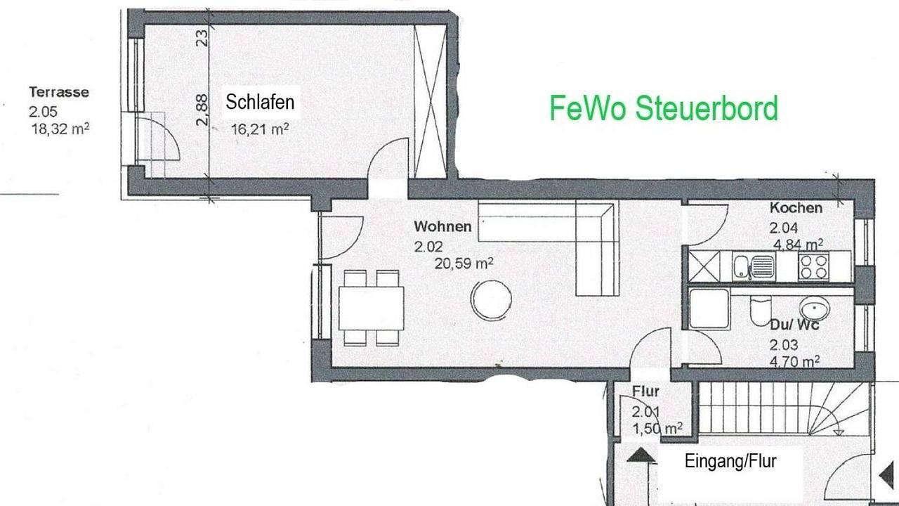 Ganze Ferienwohnung, Ferienwohnung für 4 Personen (48 m²) in Bad Malente in Krummsee, Malente