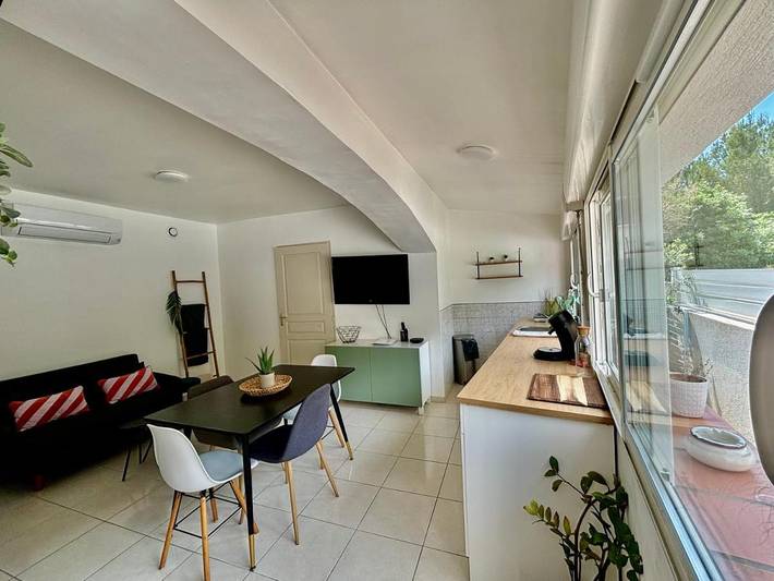 Appartement de vacances pour 4 personnes, avec jardin