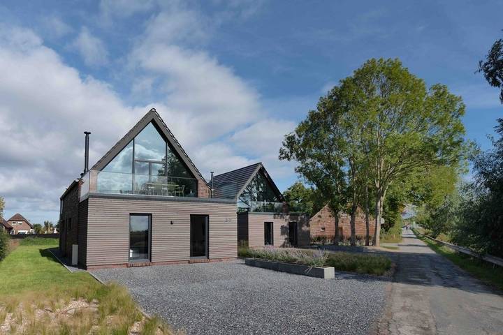 Ferienhaus für 6 Personen, mit Ausblick und Terrasse sowie Garten, mit Haustier