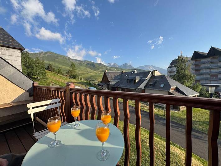 Chalet pour 8 personnes, avec Balcon et Vue à Peyragudes