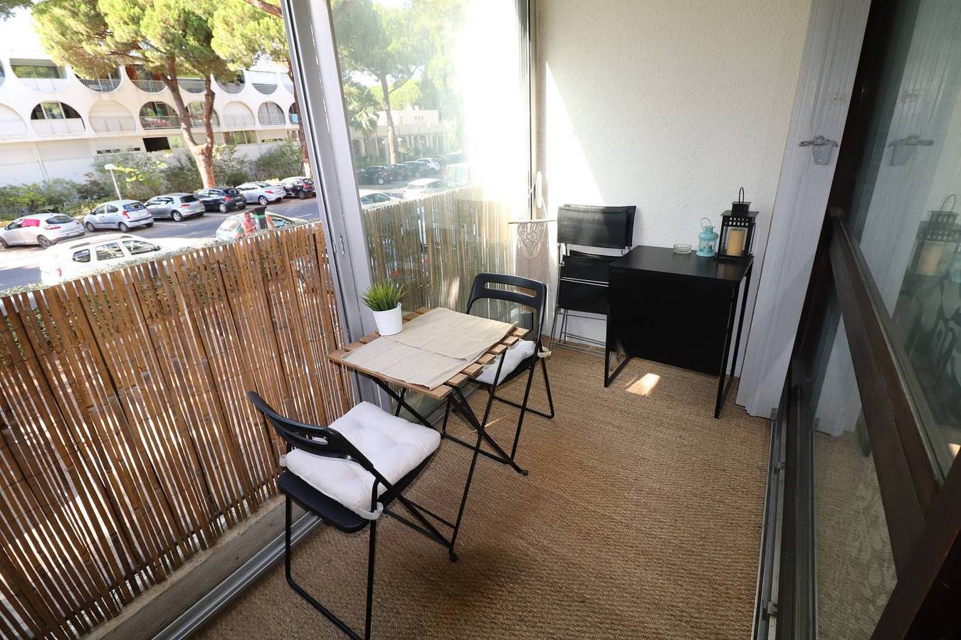 Estudio entero, Studio Cabin City Center 4 people parking loggia in La Grande-Motte, Côte d'Améthyste