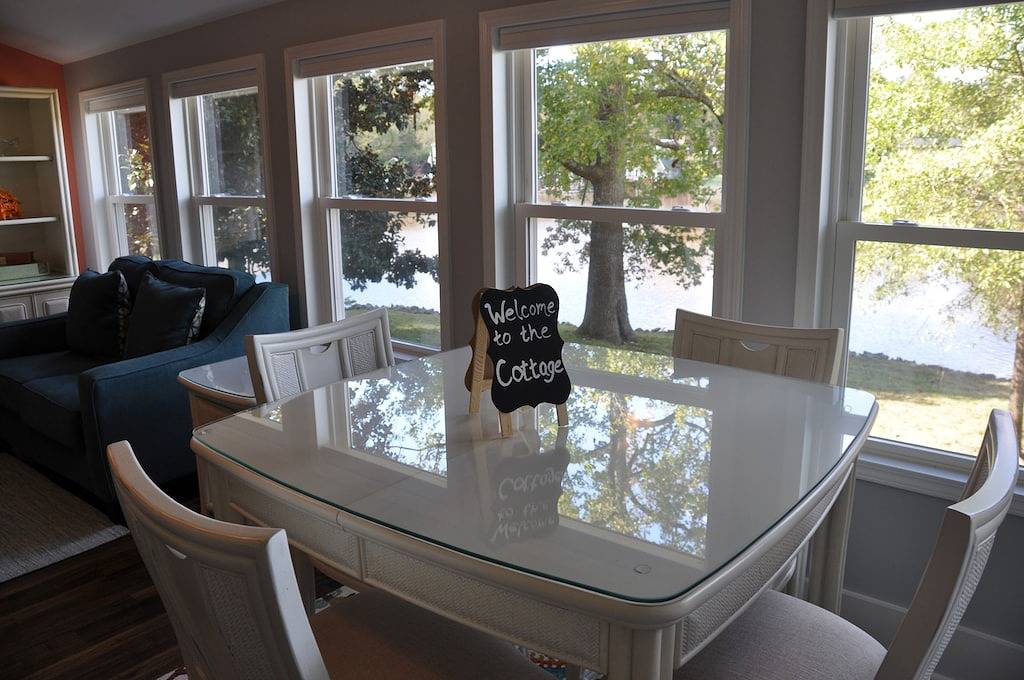 Die Hütte am Ufer des Lake Wylie in Gaston County