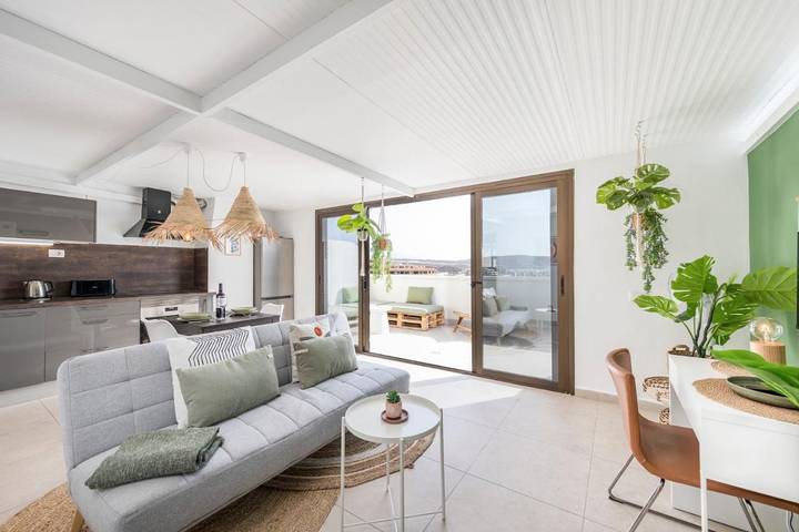Apartamento para 2 personas, con vistas y terraza, Se admiten mascotas en El Médano