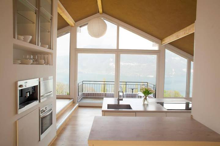 Gîte pour 4 personnes, avec jardin ainsi que vue et balcon à Krattigen - 4