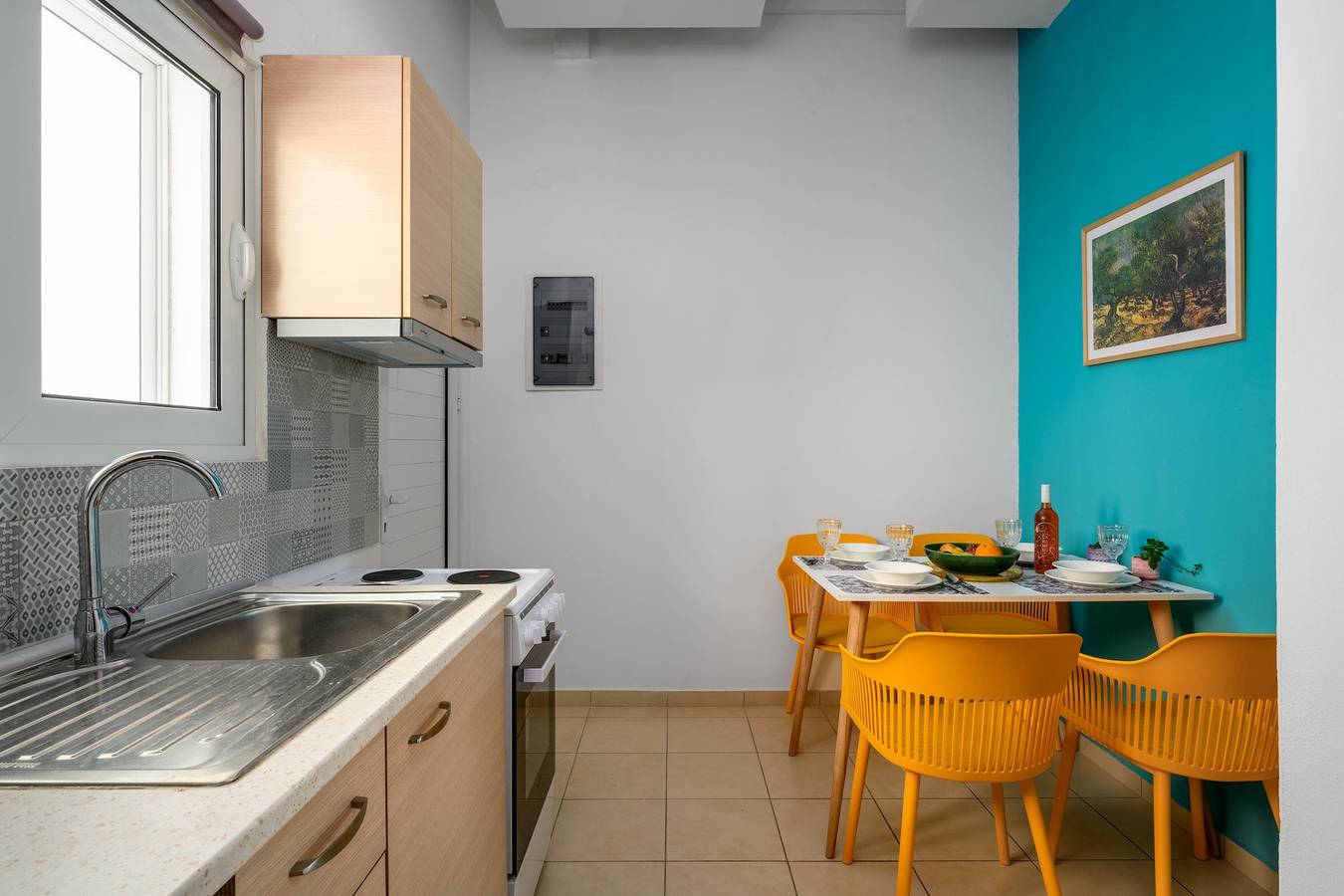 Ganze Wohnung, Ferienwohnung 'Ioli Ialysos Meer' mit Privatem Garten, Wi-Fi und Klimaanlage in Ialysos, Rhodos
