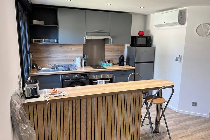 Appartement de vacances pour 3 personnes, avec Jardin