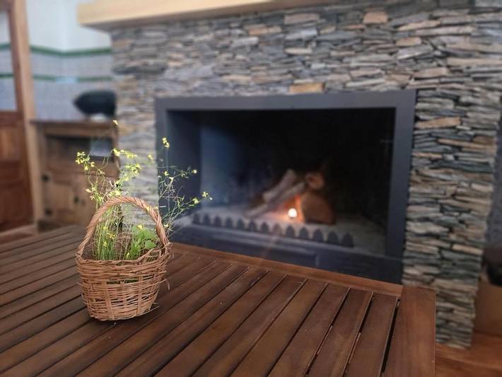 Chalet para 6 personas, con vistas y terraza además de piscina y jardín, Se admiten mascotas en Sierra de Huelva