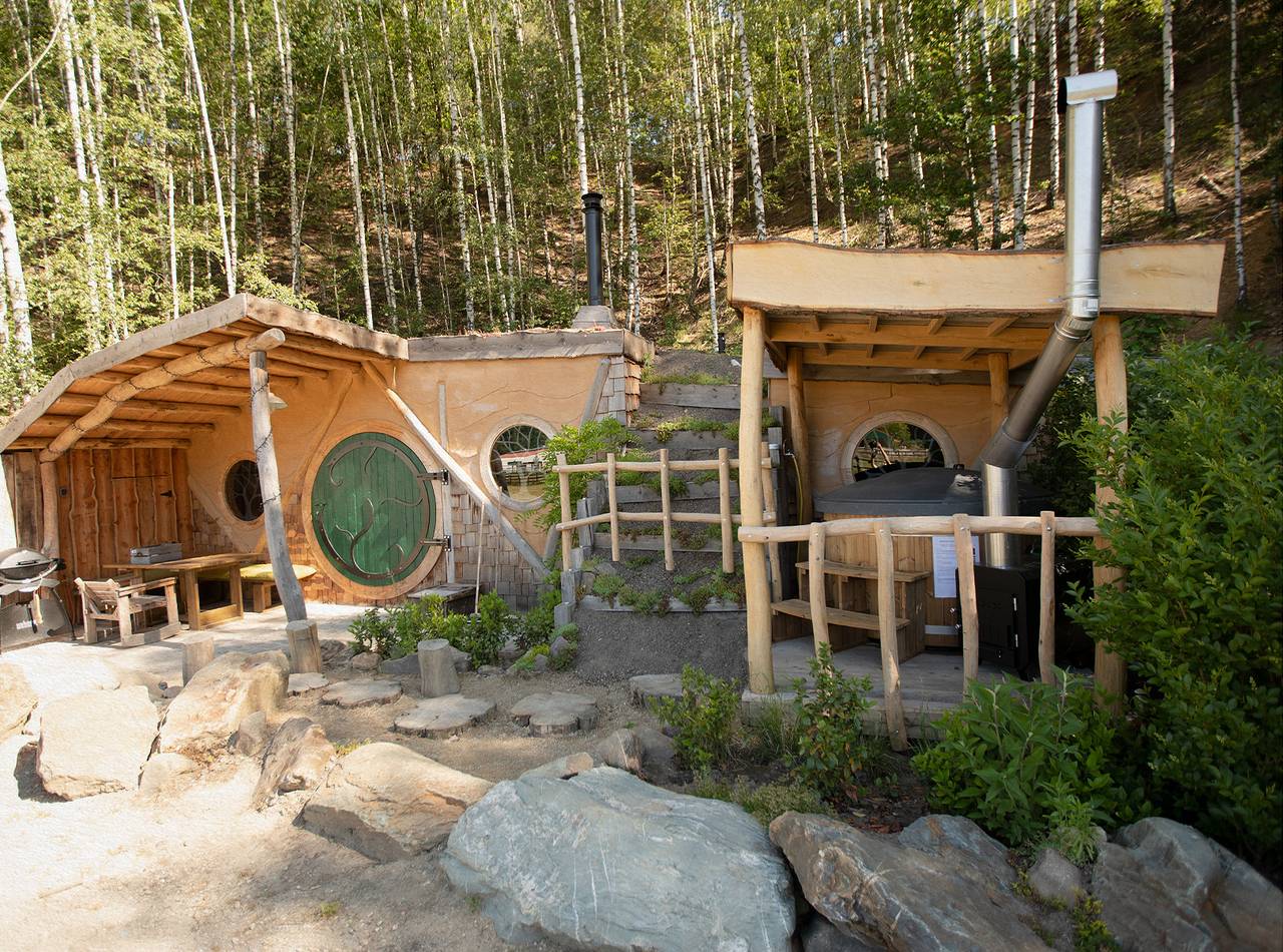 Recreatiedomein Warredal — Hobbit House 1 met hottub in Maaseik, Hoge Kempen