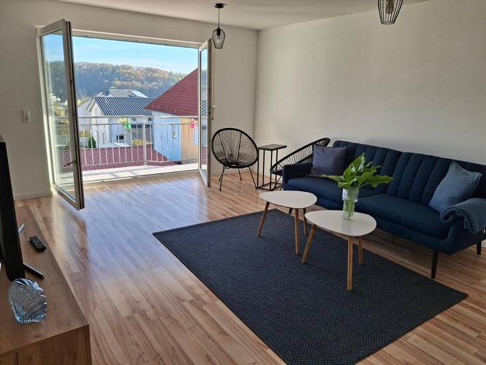 Ferienwohnung für 3 Personen, mit Balkon in Stockach