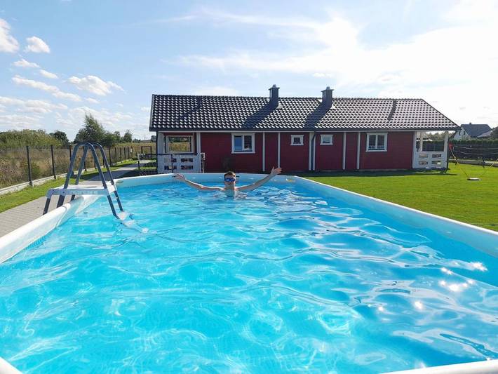 Ferienhaus für 7 Personen, mit Ausblick und Pool sowie Garten und Terrasse