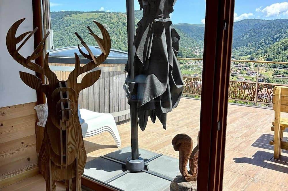 Le cerf noir : bain finlandais, vue montagne, 8p in La Bresse, Parc naturel régional des Ballons des Vosges