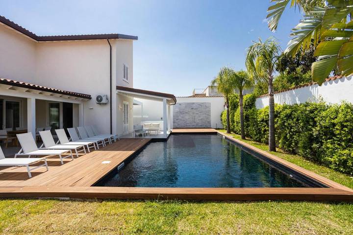 Villa mit pool für 7 Personen, mit Whirlpool und Garten sowie Pool in Palermo - 2