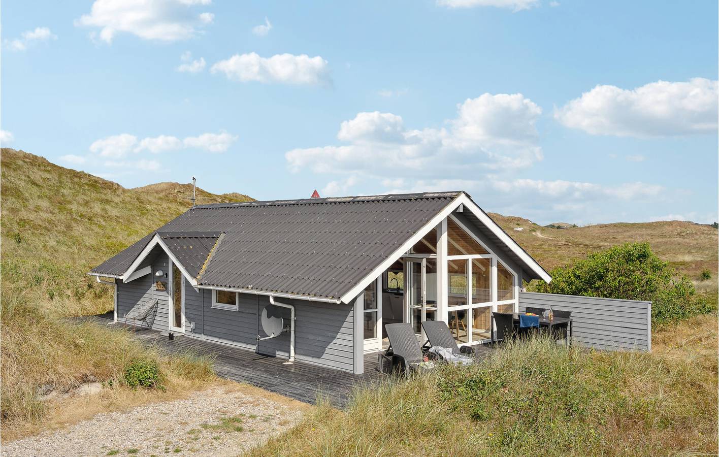 Ferienhaus für 4 Personen mit Terrasse in Skodbjerge, Hvide Sande
