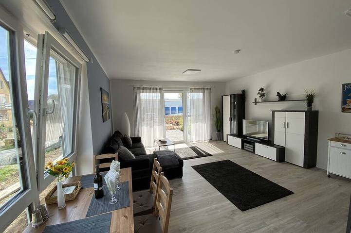 Ferienwohnung für 4 Personen, mit Garten und Terrasse, mit Haustier