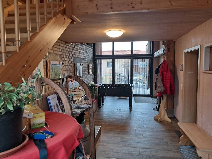 Landhaus Knestel Scheunenglück - Gipfelblick im Og mit Dachterrasse in Lengenwang, Bayerisch Schwaben