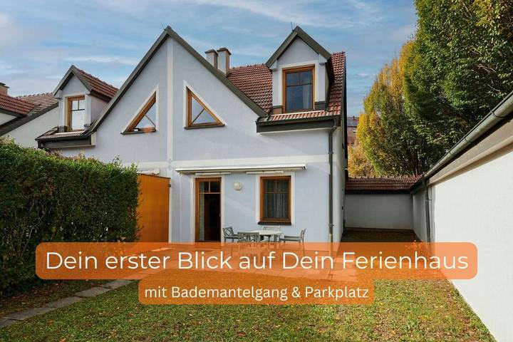Ferienhaus für 5 Personen, mit Kinderpool und Ausblick sowie Garten, mit Haustier