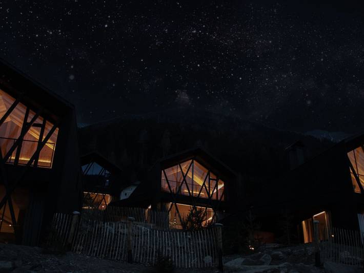 Hütte für 3 Personen, mit Ausblick und Garten sowie Sauna am Kronplatz