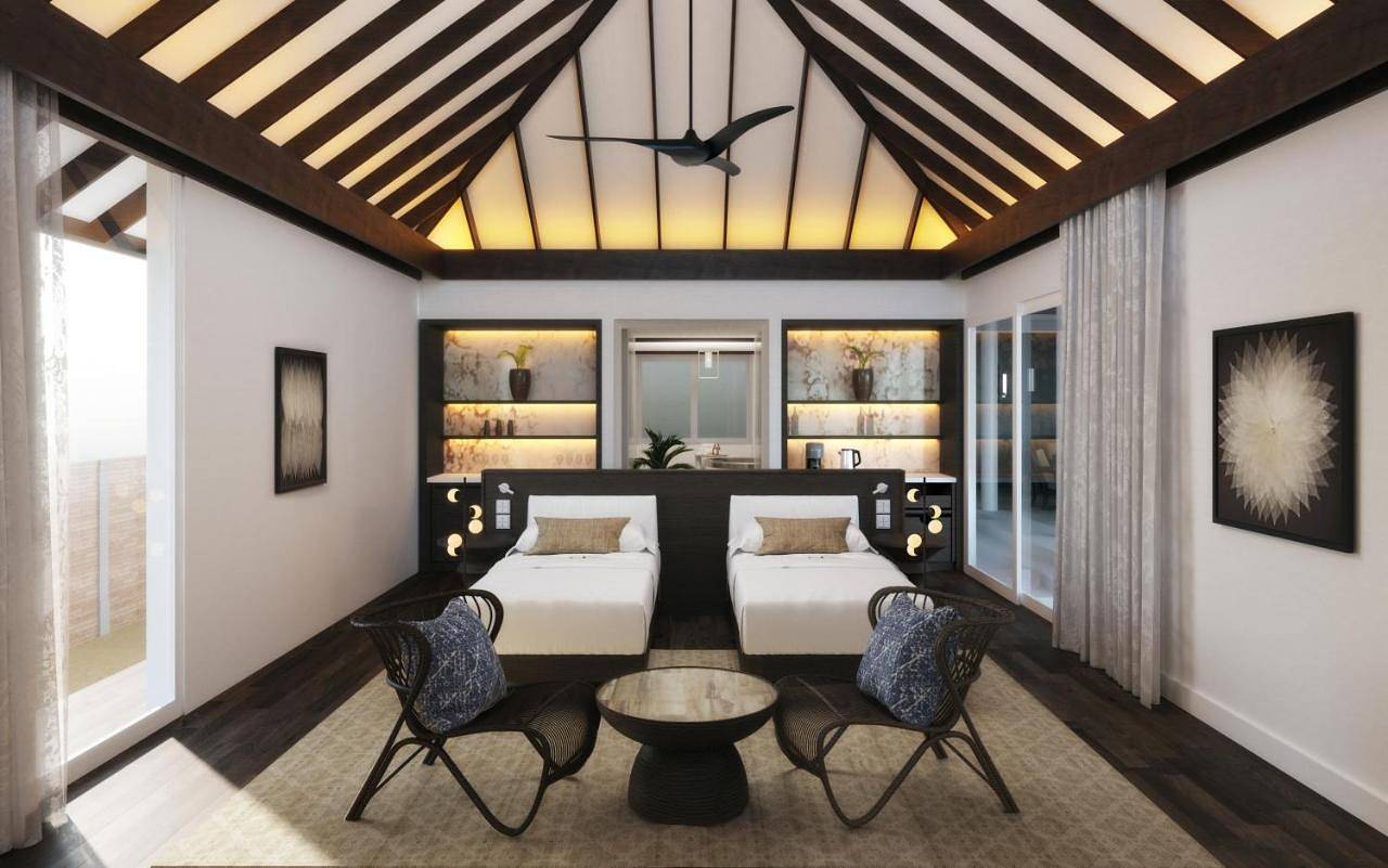 Resort dla 2 osób z taras in Medhu-Uthuru Province